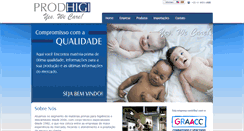 Desktop Screenshot of prodhigi.com.br